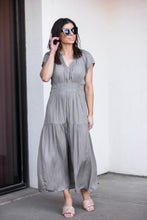 Load image into Gallery viewer, Ruffle Satin Midi Dress