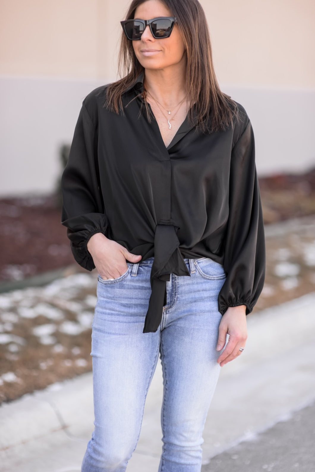 Front tie shirt