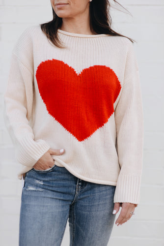 Natural Heart Crew neck sweater