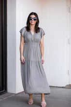 Load image into Gallery viewer, Ruffle Satin Midi Dress