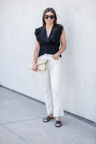 Daze Shy Girl High Rise Crop Flare