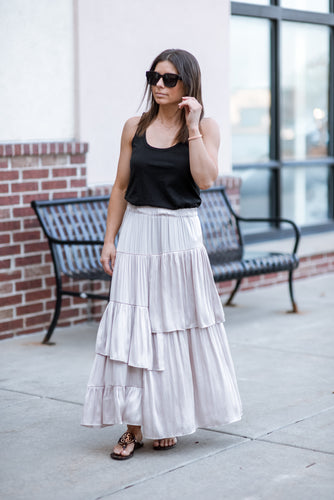 Relaxed Slub Tank- Black