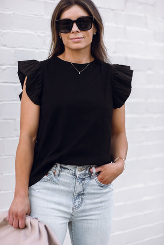 Flutter Sleeve knit top