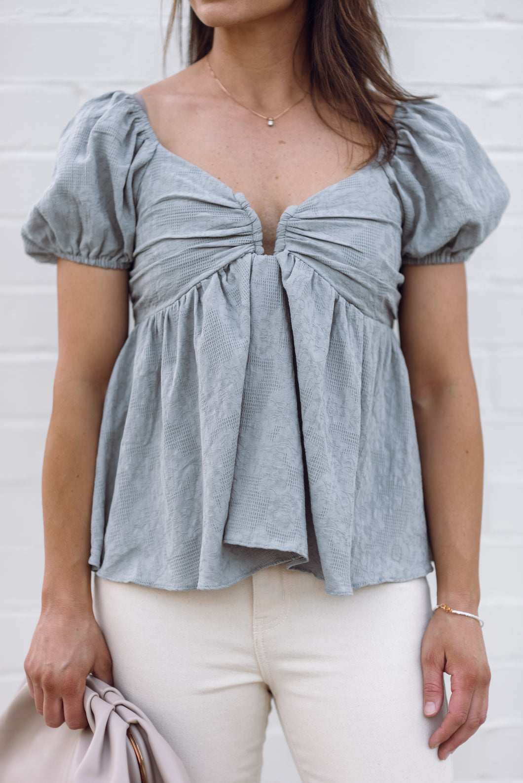 Misty Blue flare top