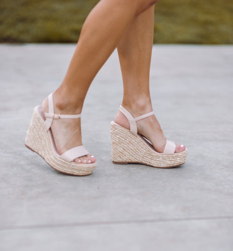 Nude wedges