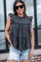 Load image into Gallery viewer, Woven lace trim tank top