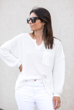 Load image into Gallery viewer, Ivory L/S Top V-neck